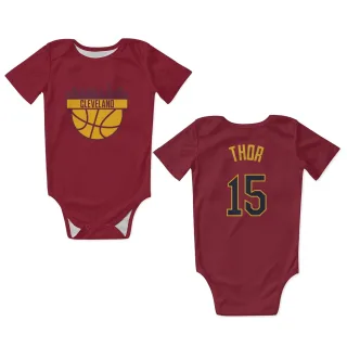 Cleveland Cavaliers JT Thor  Wine Newborn & Infant Bodysuit