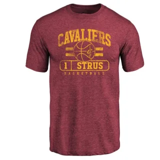 Men's Cleveland Cavaliers Max Strus Maroon Baseline T-Shirt