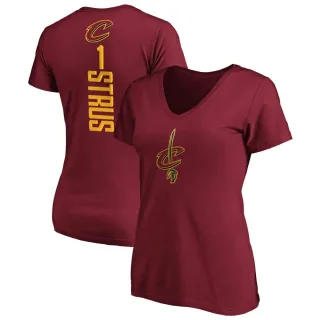 Women's Cleveland Cavaliers Max Strus Maroon Backer T-Shirt