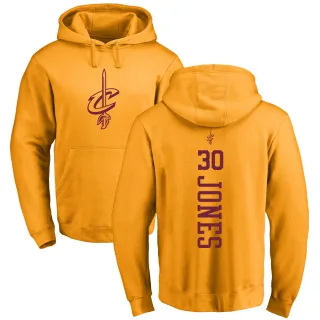 Youth Cleveland Cavaliers Damian Jones Gold Branded One Color Backer Pullover Hoodie