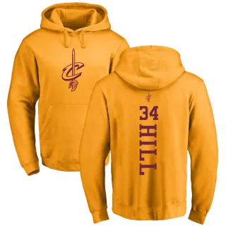 Youth Cleveland Cavaliers Tyrone Hill Gold Branded One Color Backer Pullover Hoodie